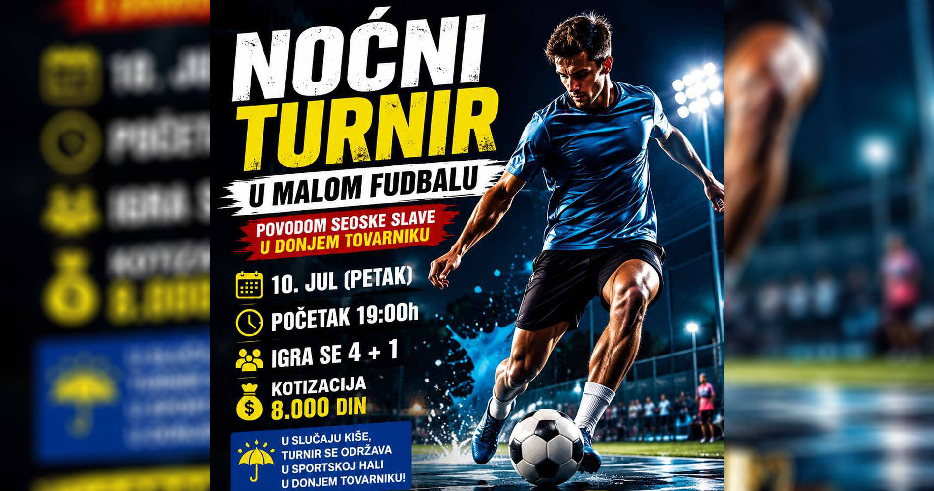 U toku prijave za noćni turnir u malom fudbalu