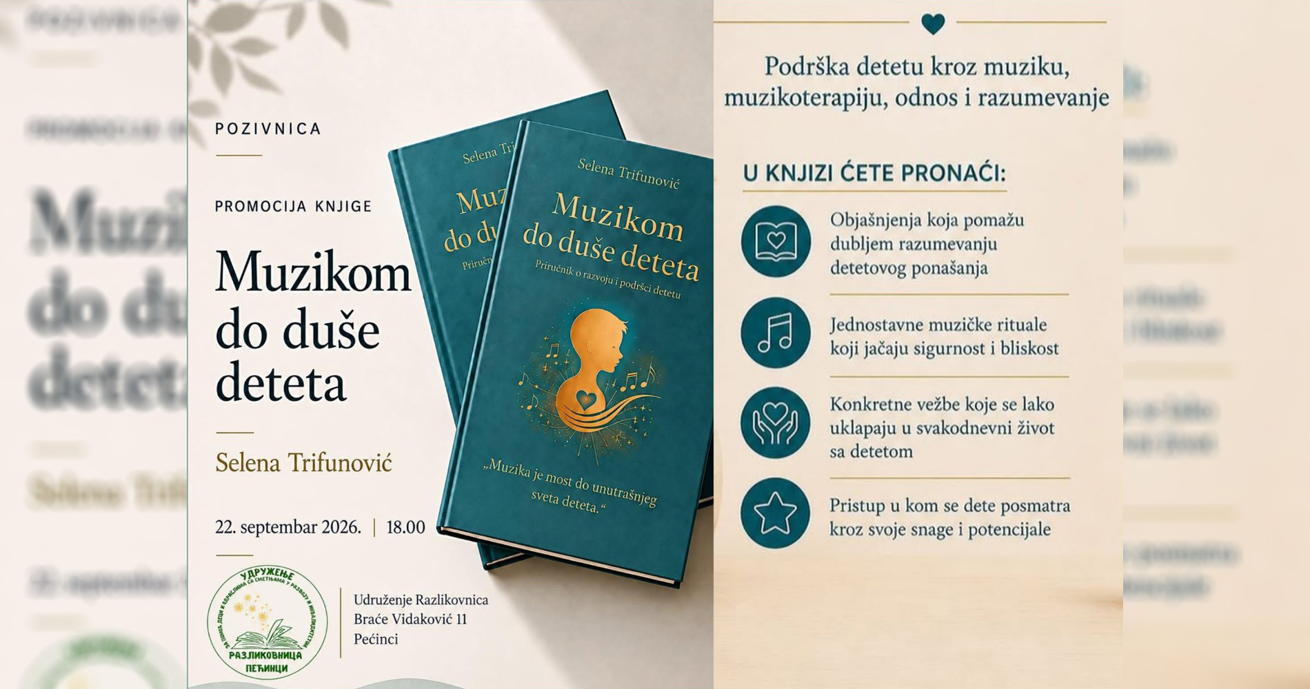 U utorak promocija knjige „Muzikom do duše deteta“