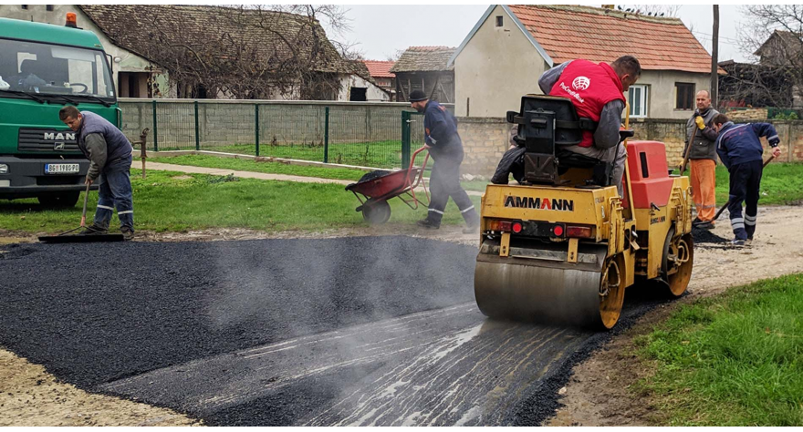 Санација ударних рупа у Ашањи