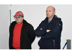 Тренер Данијел Жутић и председник клуба Владимир Стојковић