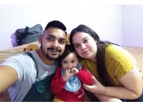 Ивана Веркић и Јовица Јовановић са ћерком Миленом