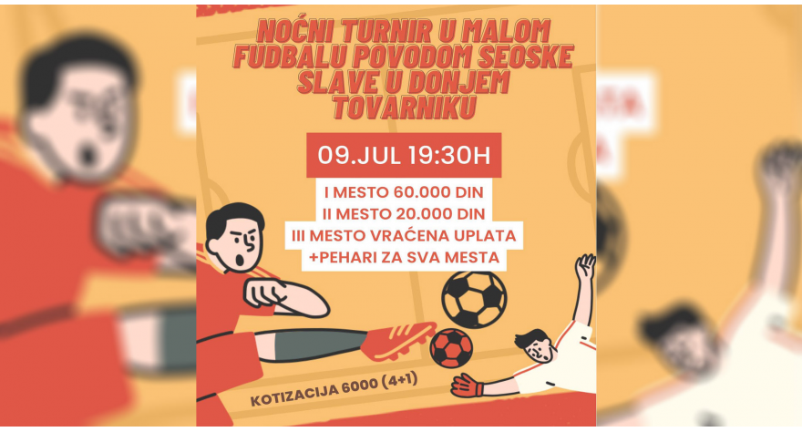 Ноћни турнир за сеоску славу у Доњем Товарнику