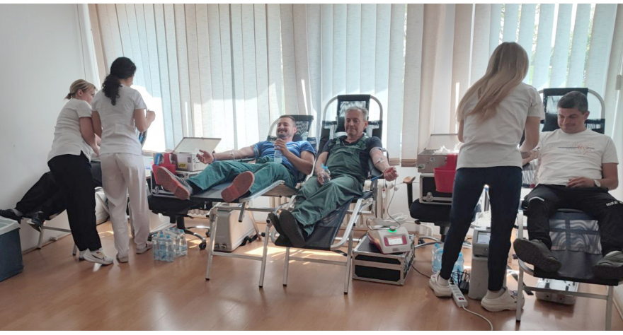 Krv dobrovoljno dalo 35 zaposlenih u pećinačkoj šećerani